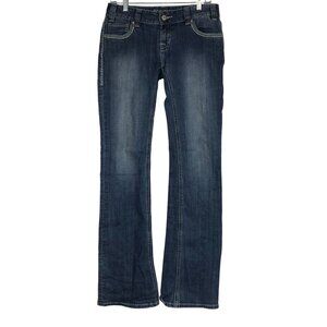 ROCK & ROLL - WOMEN'S 28 X 36 - BLUE DENIM ORIGINAL LOW RISE WESTERN JEANS
